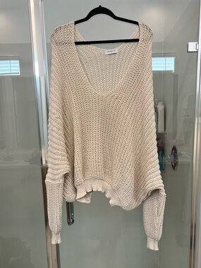 The Life Styled Co Cream Oversize Sweater XL